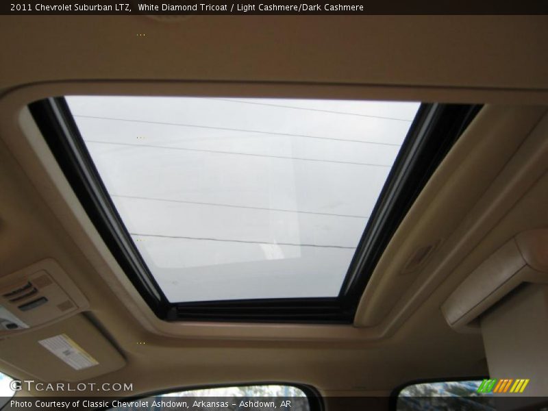 White Diamond Tricoat / Light Cashmere/Dark Cashmere 2011 Chevrolet Suburban LTZ