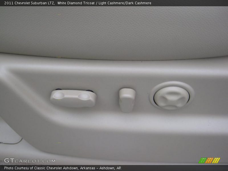 White Diamond Tricoat / Light Cashmere/Dark Cashmere 2011 Chevrolet Suburban LTZ