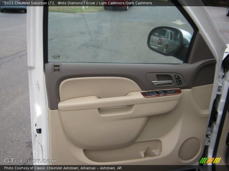 White Diamond Tricoat / Light Cashmere/Dark Cashmere 2011 Chevrolet Suburban LTZ