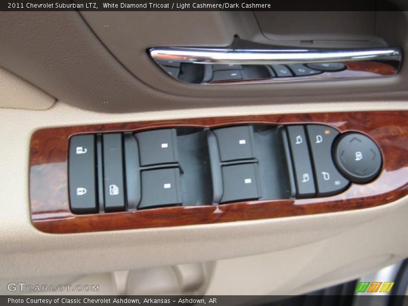 White Diamond Tricoat / Light Cashmere/Dark Cashmere 2011 Chevrolet Suburban LTZ