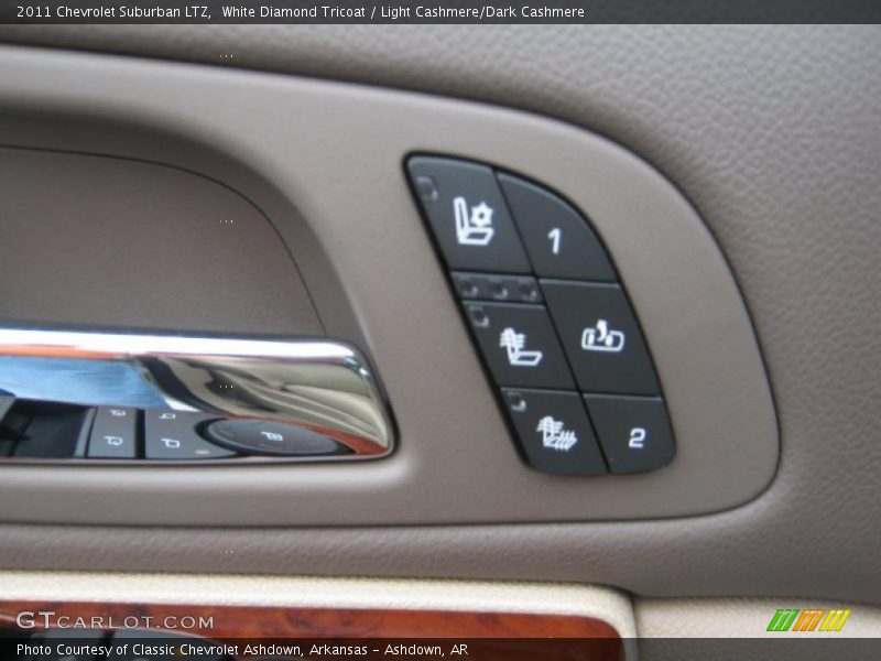 White Diamond Tricoat / Light Cashmere/Dark Cashmere 2011 Chevrolet Suburban LTZ