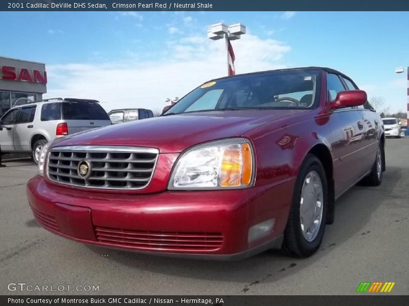 Crimson Pearl Red / Neutral Shale 2001 Cadillac DeVille DHS Sedan