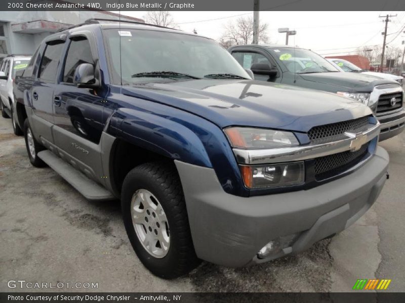 Indigo Blue Metallic / Graphite 2002 Chevrolet Avalanche 4WD