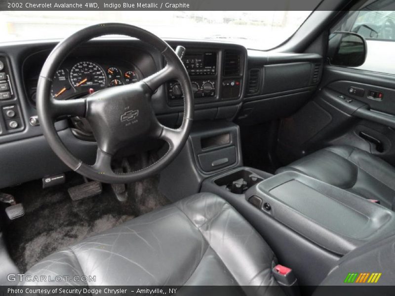 Indigo Blue Metallic / Graphite 2002 Chevrolet Avalanche 4WD