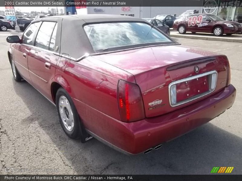 Crimson Pearl Red / Neutral Shale 2001 Cadillac DeVille DHS Sedan