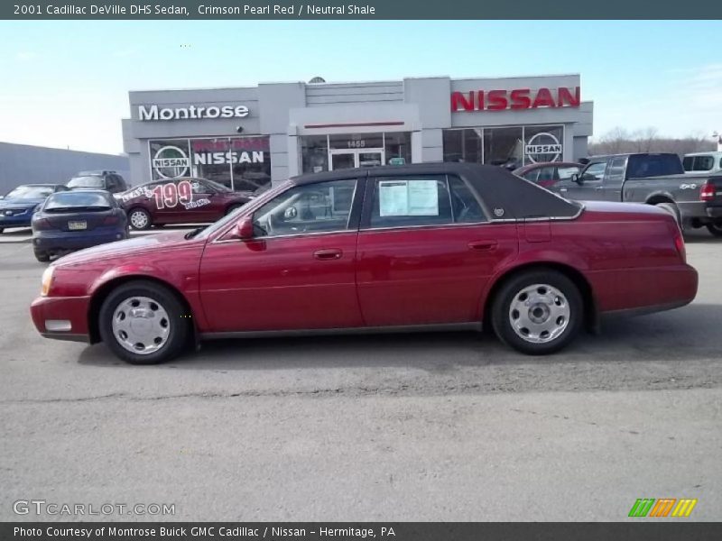 Crimson Pearl Red / Neutral Shale 2001 Cadillac DeVille DHS Sedan
