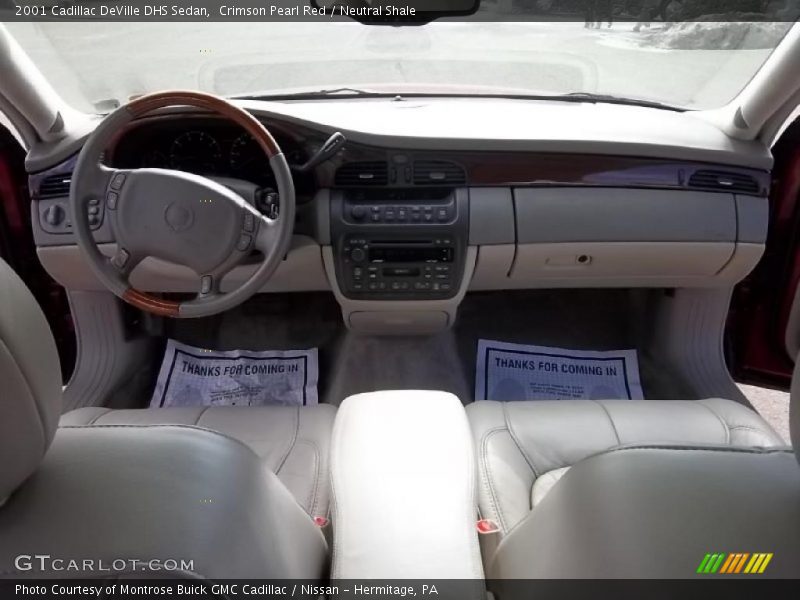 Crimson Pearl Red / Neutral Shale 2001 Cadillac DeVille DHS Sedan