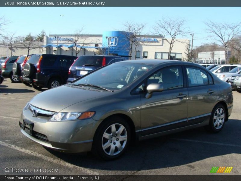 Galaxy Gray Metallic / Gray 2008 Honda Civic LX Sedan