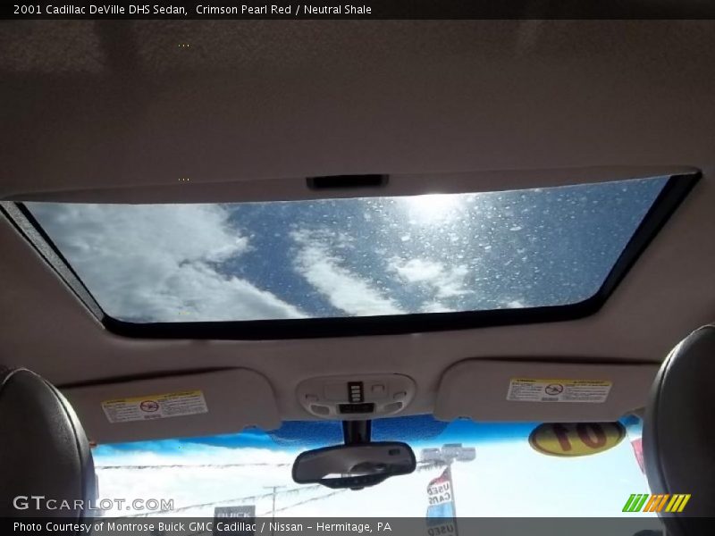 Crimson Pearl Red / Neutral Shale 2001 Cadillac DeVille DHS Sedan
