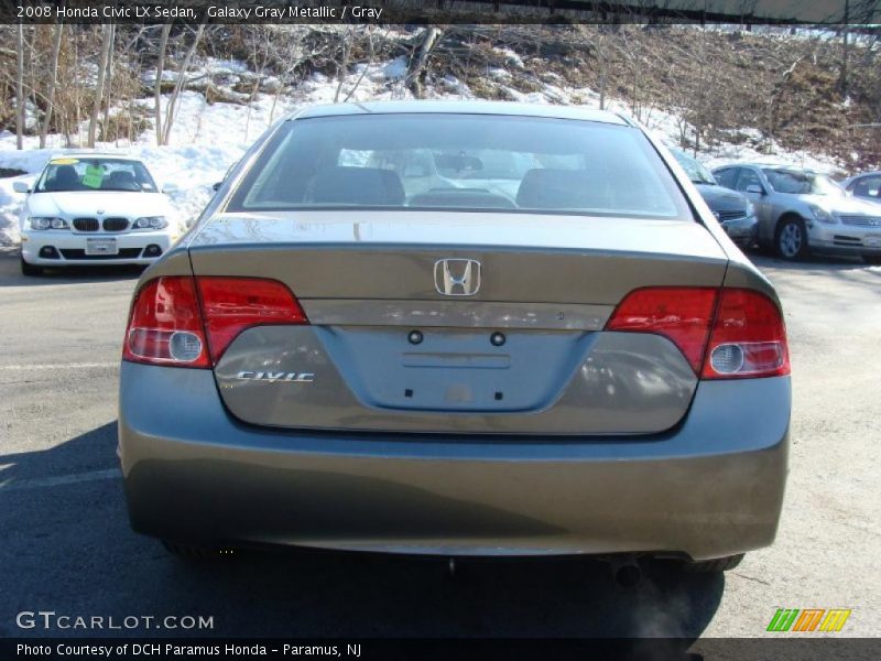 Galaxy Gray Metallic / Gray 2008 Honda Civic LX Sedan