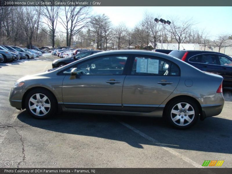 Galaxy Gray Metallic / Gray 2008 Honda Civic LX Sedan