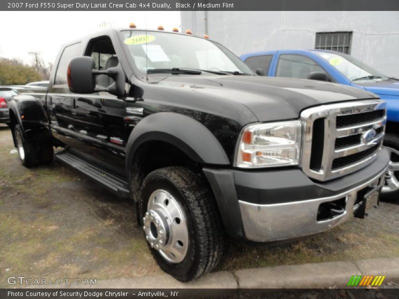 Black / Medium Flint 2007 Ford F550 Super Duty Lariat Crew Cab 4x4 Dually