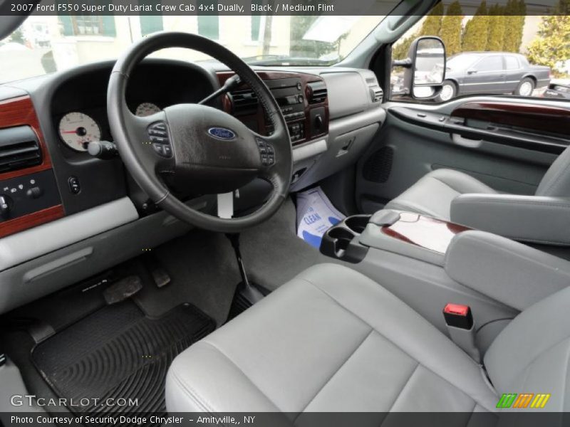 Black / Medium Flint 2007 Ford F550 Super Duty Lariat Crew Cab 4x4 Dually