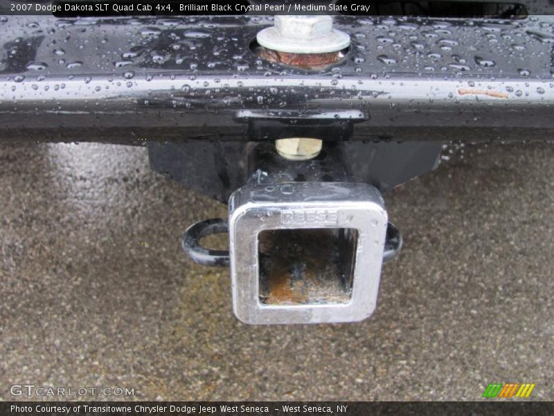 Brilliant Black Crystal Pearl / Medium Slate Gray 2007 Dodge Dakota SLT Quad Cab 4x4