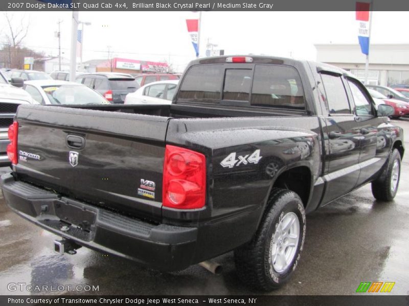  2007 Dakota SLT Quad Cab 4x4 Brilliant Black Crystal Pearl