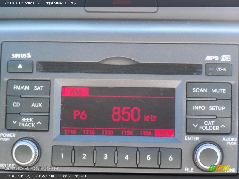Bright Silver / Gray 2010 Kia Optima LX