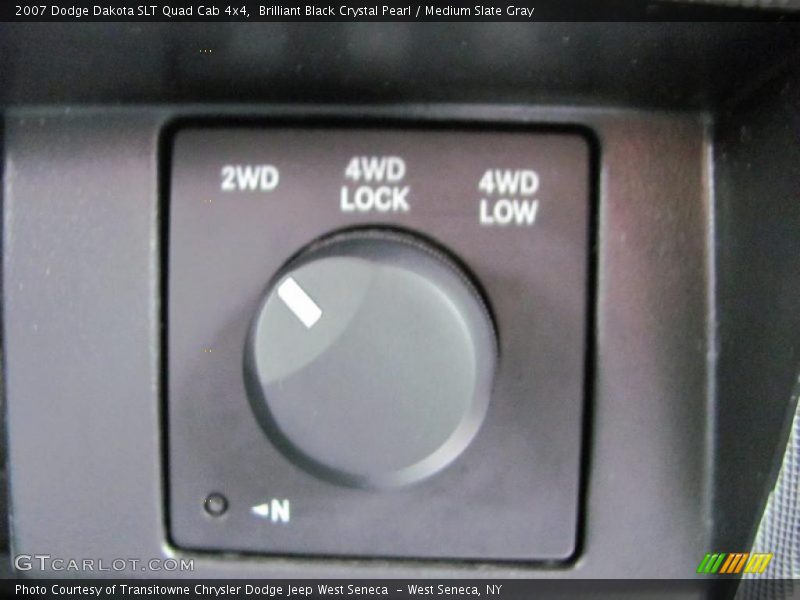 Brilliant Black Crystal Pearl / Medium Slate Gray 2007 Dodge Dakota SLT Quad Cab 4x4