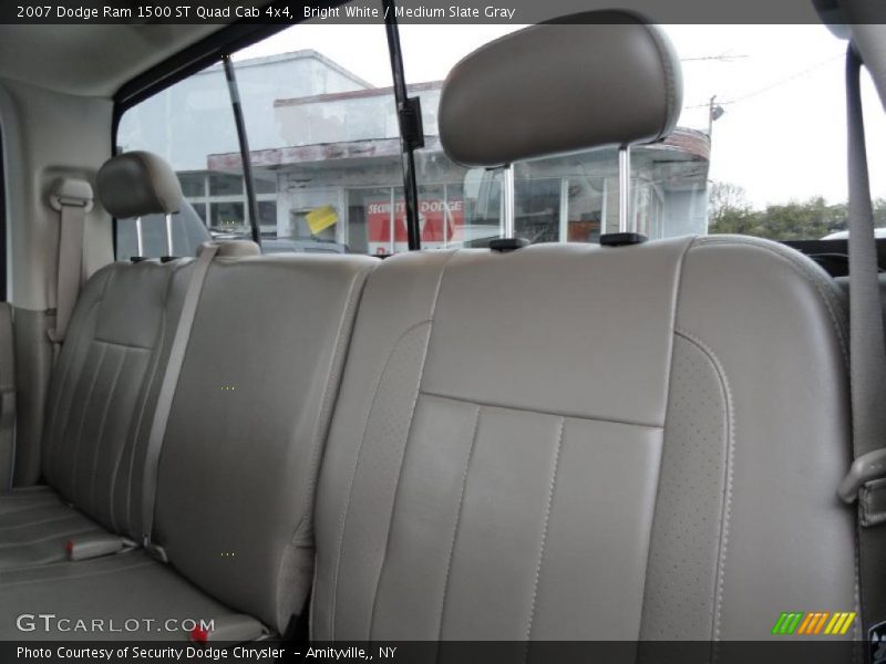 Bright White / Medium Slate Gray 2007 Dodge Ram 1500 ST Quad Cab 4x4