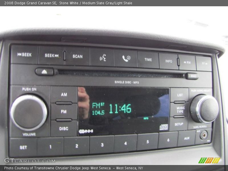 Stone White / Medium Slate Gray/Light Shale 2008 Dodge Grand Caravan SE