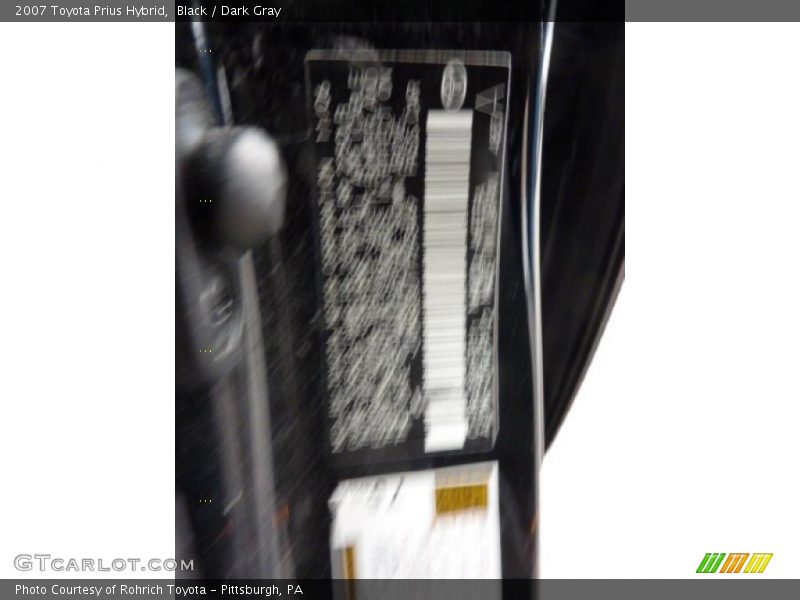 Black / Dark Gray 2007 Toyota Prius Hybrid