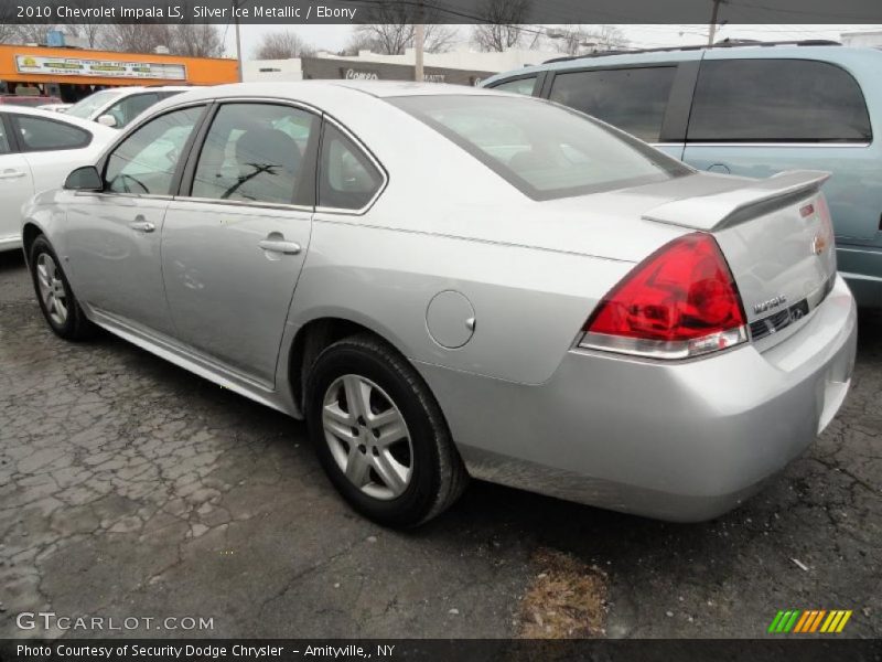 Silver Ice Metallic / Ebony 2010 Chevrolet Impala LS