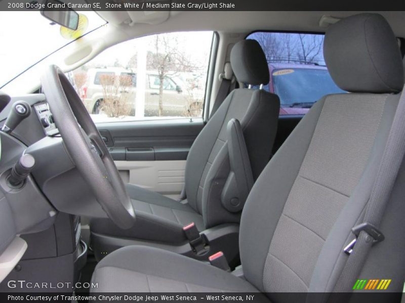 Stone White / Medium Slate Gray/Light Shale 2008 Dodge Grand Caravan SE