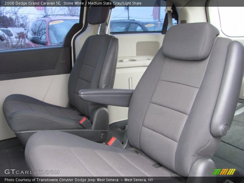 Stone White / Medium Slate Gray/Light Shale 2008 Dodge Grand Caravan SE
