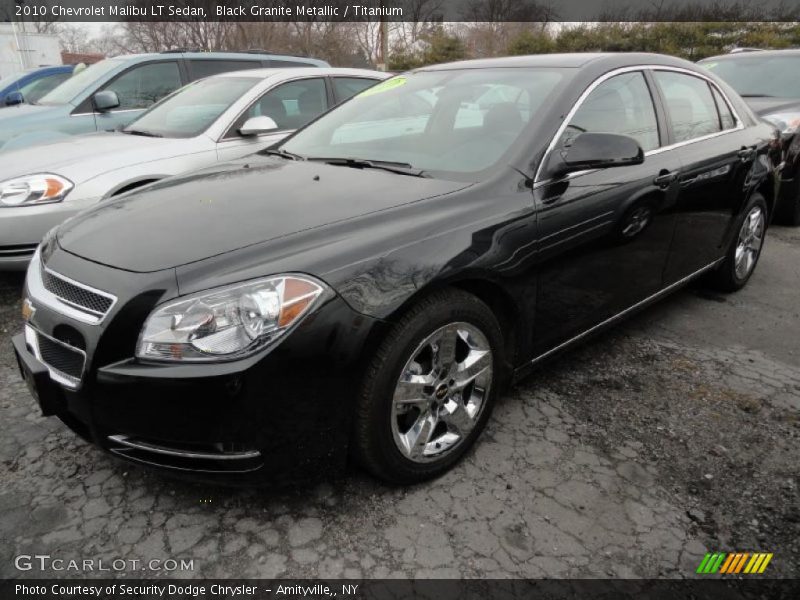 Black Granite Metallic / Titanium 2010 Chevrolet Malibu LT Sedan