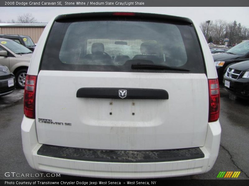 Stone White / Medium Slate Gray/Light Shale 2008 Dodge Grand Caravan SE