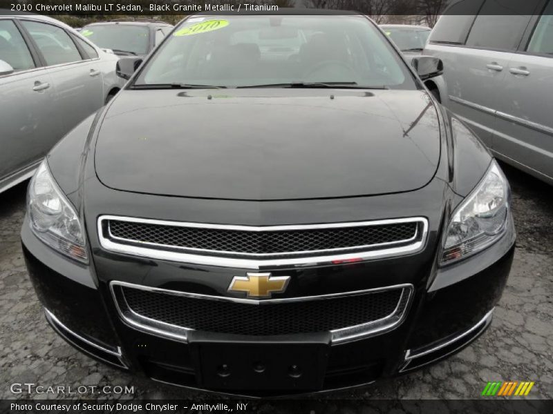 Black Granite Metallic / Titanium 2010 Chevrolet Malibu LT Sedan