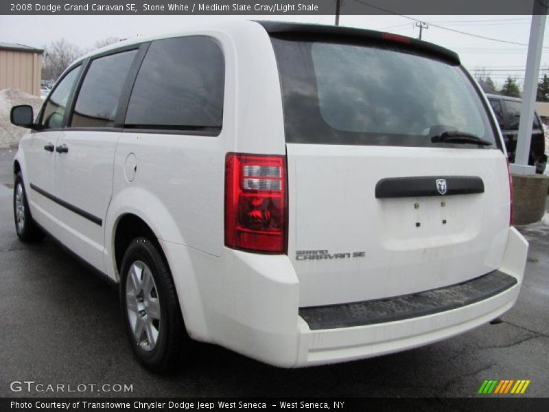 Stone White / Medium Slate Gray/Light Shale 2008 Dodge Grand Caravan SE