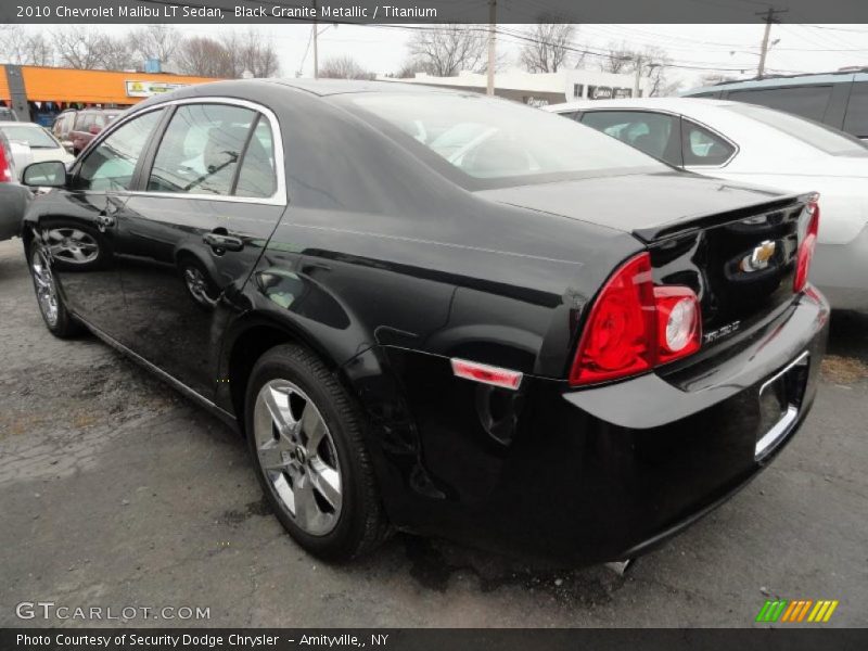 Black Granite Metallic / Titanium 2010 Chevrolet Malibu LT Sedan