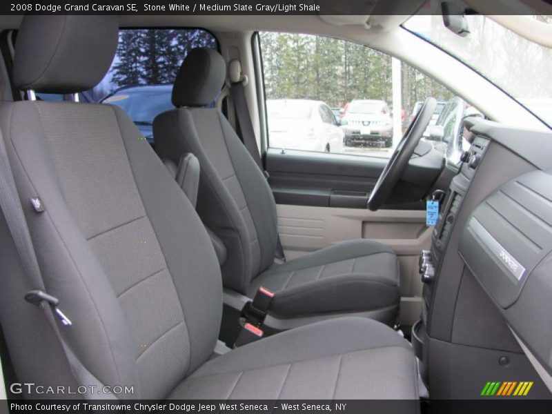 Stone White / Medium Slate Gray/Light Shale 2008 Dodge Grand Caravan SE