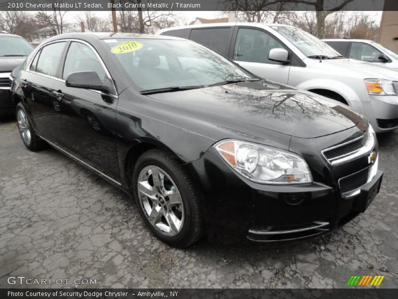 Black Granite Metallic / Titanium 2010 Chevrolet Malibu LT Sedan