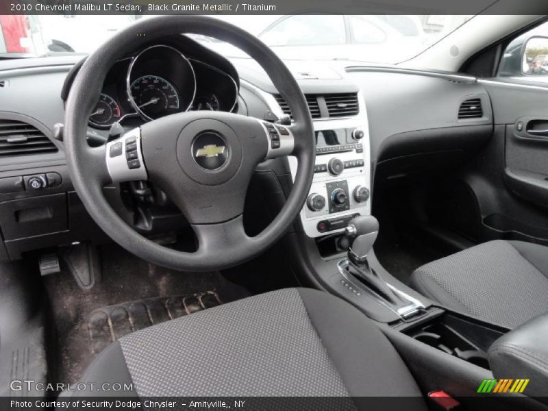 Black Granite Metallic / Titanium 2010 Chevrolet Malibu LT Sedan