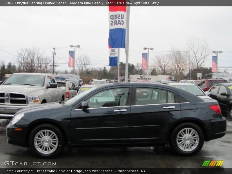 Modern Blue Pearl / Dark Slate Gray/Light Slate Gray 2007 Chrysler Sebring Limited Sedan