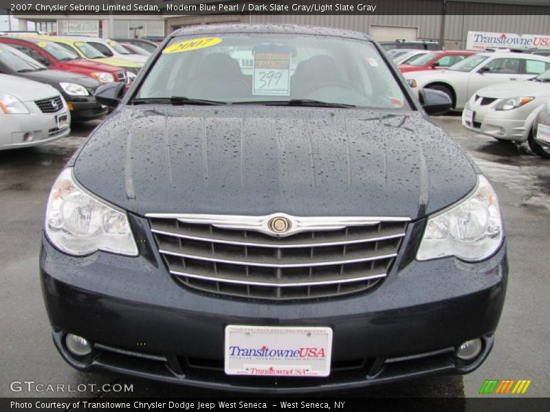 Modern Blue Pearl / Dark Slate Gray/Light Slate Gray 2007 Chrysler Sebring Limited Sedan