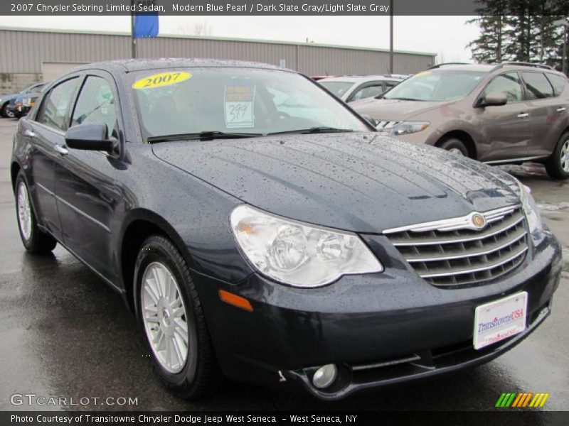 Modern Blue Pearl / Dark Slate Gray/Light Slate Gray 2007 Chrysler Sebring Limited Sedan
