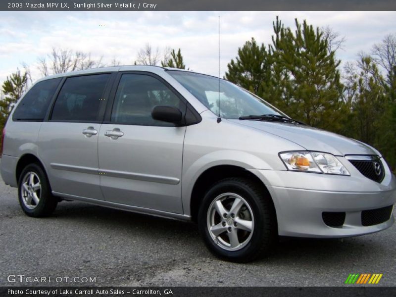 Sunlight Silver Metallic / Gray 2003 Mazda MPV LX