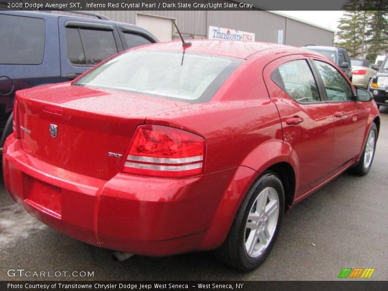 Inferno Red Crystal Pearl / Dark Slate Gray/Light Slate Gray 2008 Dodge Avenger SXT