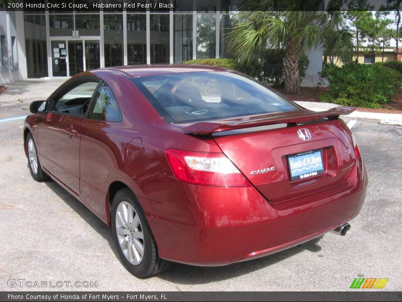 Habanero Red Pearl / Black 2006 Honda Civic Si Coupe