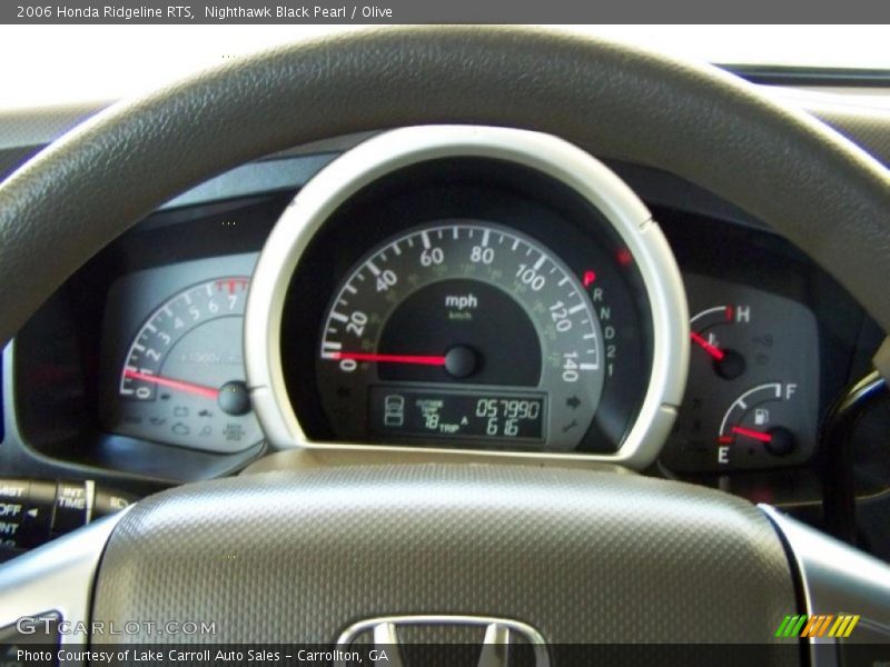 Nighthawk Black Pearl / Olive 2006 Honda Ridgeline RTS
