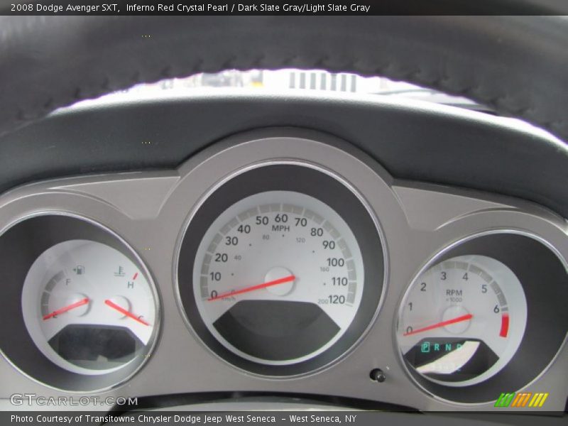 Inferno Red Crystal Pearl / Dark Slate Gray/Light Slate Gray 2008 Dodge Avenger SXT
