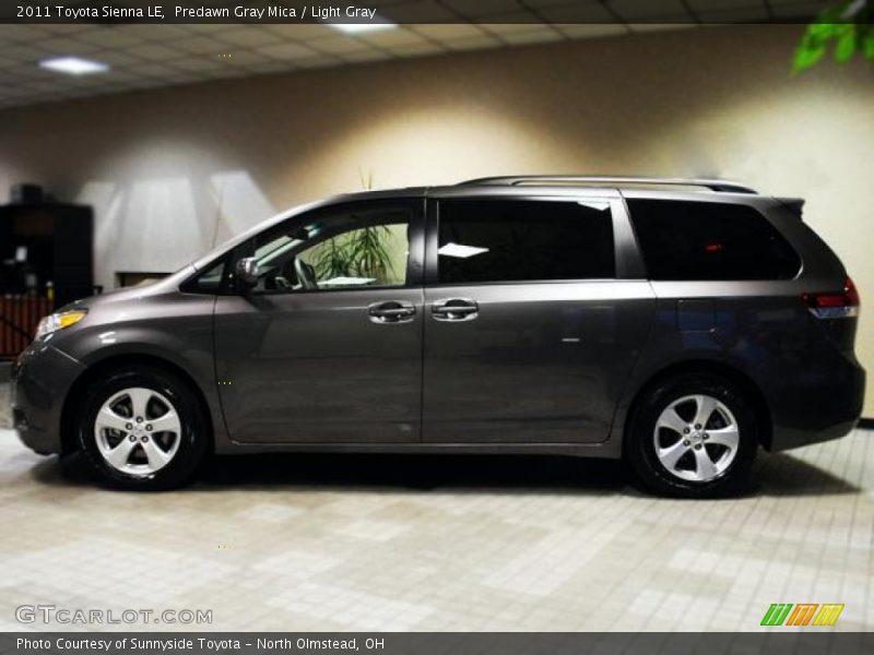 Predawn Gray Mica / Light Gray 2011 Toyota Sienna LE