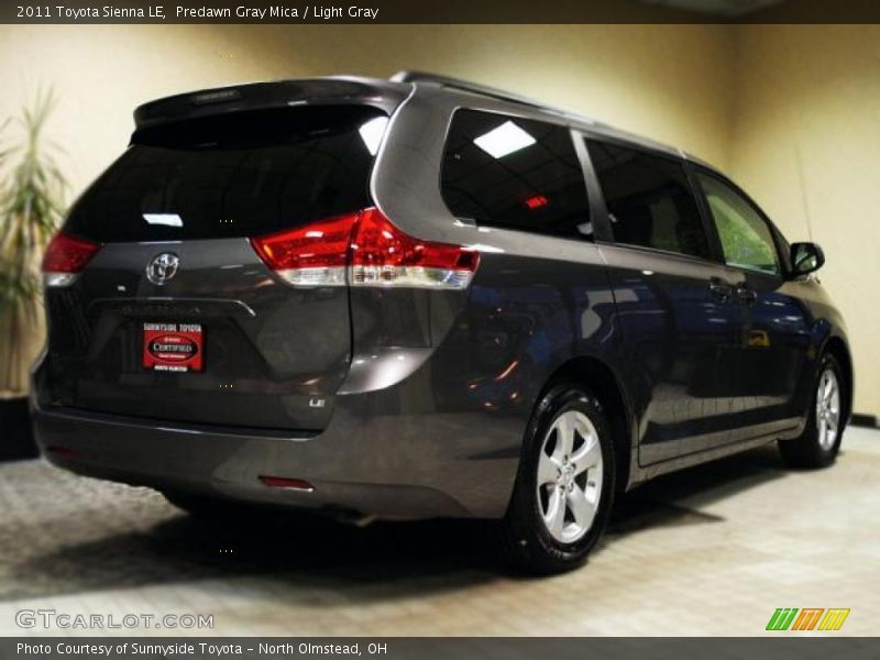 Predawn Gray Mica / Light Gray 2011 Toyota Sienna LE