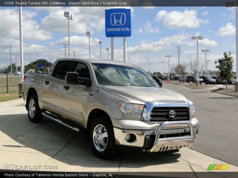 Desert Sand Mica / Graphite Gray 2008 Toyota Tundra SR5 CrewMax