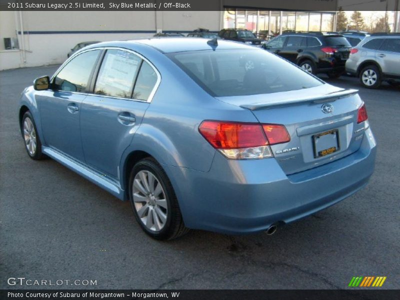 Sky Blue Metallic / Off-Black 2011 Subaru Legacy 2.5i Limited