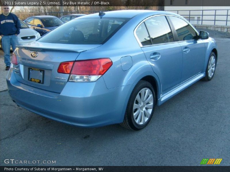 Sky Blue Metallic / Off-Black 2011 Subaru Legacy 2.5i Limited