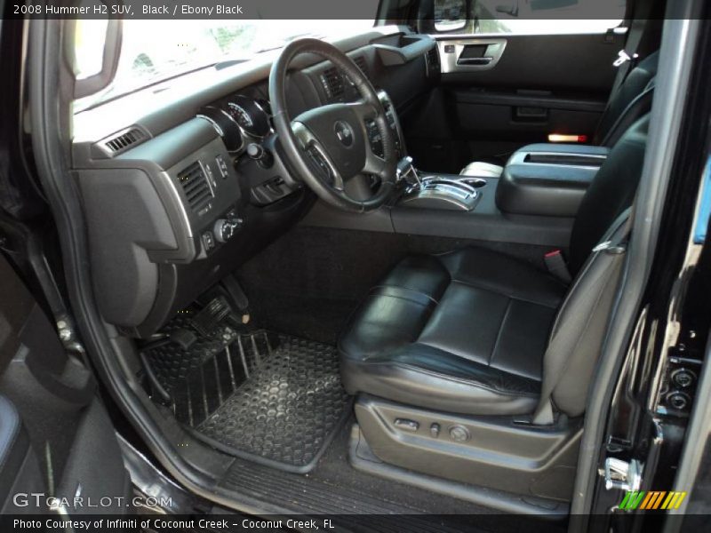  2008 H2 SUV Ebony Black Interior