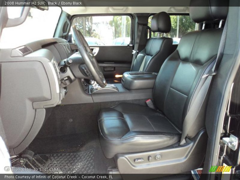  2008 H2 SUV Ebony Black Interior